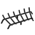 Fireplace Log Grate, 685.8mm Heavy Duty Fireplace Grate with 6 Support Legs, 19.05mm Solid Powder-coated V952-ZTXYMP34X342740JUV0