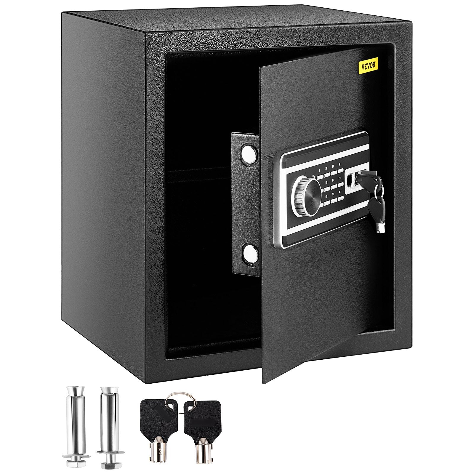 Safe Box, 1.7 CU.FT Fingerprint Safe Box for Money with 2 Keys & Digital Keypad, Q235 Steel Safe Box for V952-ZWSBXXHSWC48LVV8WV0