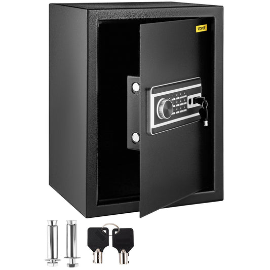 Safe Box, 2.1 CU.FT Fingerprint Safe Box for Money w/ 2 Keys & Digital Keypad, Q235 Steel Safe Box for V952-ZWSBXXHSWC60LWSWEV0