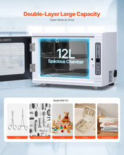 Nail Tool Cleaning Machine 12L Large Capacity Tool Cabinet Cleaner Box V952-ZWXXDQ12LDZARVKN8001V3