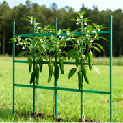 Garden Stakes, 50 Pack, 1170 mm, Plastic Coated Metal Tomato Stakes, Garden Sticks for Plants Support, with V952-ZWZCHYZ12M11ZDALY001V0