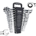 Combination Wrench Set, 16-Piece Ratcheting Wrench Set with Organizer Rack, Cr-V Steel Wrench Set Metric 8 mm V952-ZXBSTZGDK16PX3TR1V0