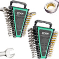 Combination Wrench Set 24 PCS SAE 1/4" - 7/8" Metric 8-19mm Organizer Rack V952-ZXBSTZGDK24PU44S3V0