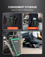 Combination Wrench Set 24 PCS SAE 1/4" - 7/8" Metric 8-19mm Organizer Rack V952-ZXBSTZGDK24PU44S3V0
