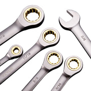 Combination Wrench Set 24 PCS SAE 1/4" - 7/8" Metric 8-19mm Organizer Rack V952-ZXBSTZGDK24PU44S3V0