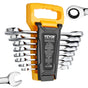 Combination Wrench Set 8-Piece Metric 8 mm to 19 mm with Organizer Rack V952-ZXBSTZGDK8PCTOFDPV0