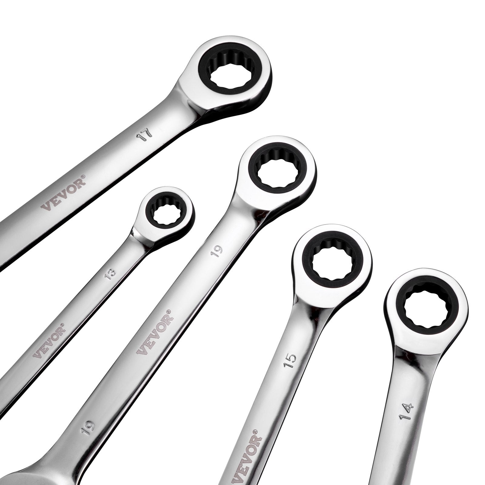 Combination Wrench Set 8-Piece Metric 8 mm to 19 mm with Organizer Rack V952-ZXBSTZGDK8PCTOFDPV0