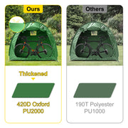 Bike Cover Storage Tent, 420D Oxford Fabric Portable for 4 Bikes, Outdoor Waterproof Anti-Dust Bicycle V952-ZXCCFPLSJDKBDWIWXV0