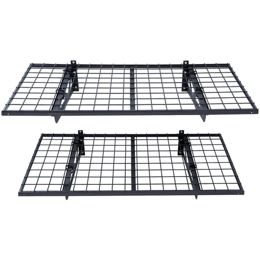 Garage Storage Shelving, 2 Pack, 122 x 61 cm Heavy Duty Garage Shelves Wall Mounted, 502 lbs Load V952-ZXCKGBDHSSC48G32SV0