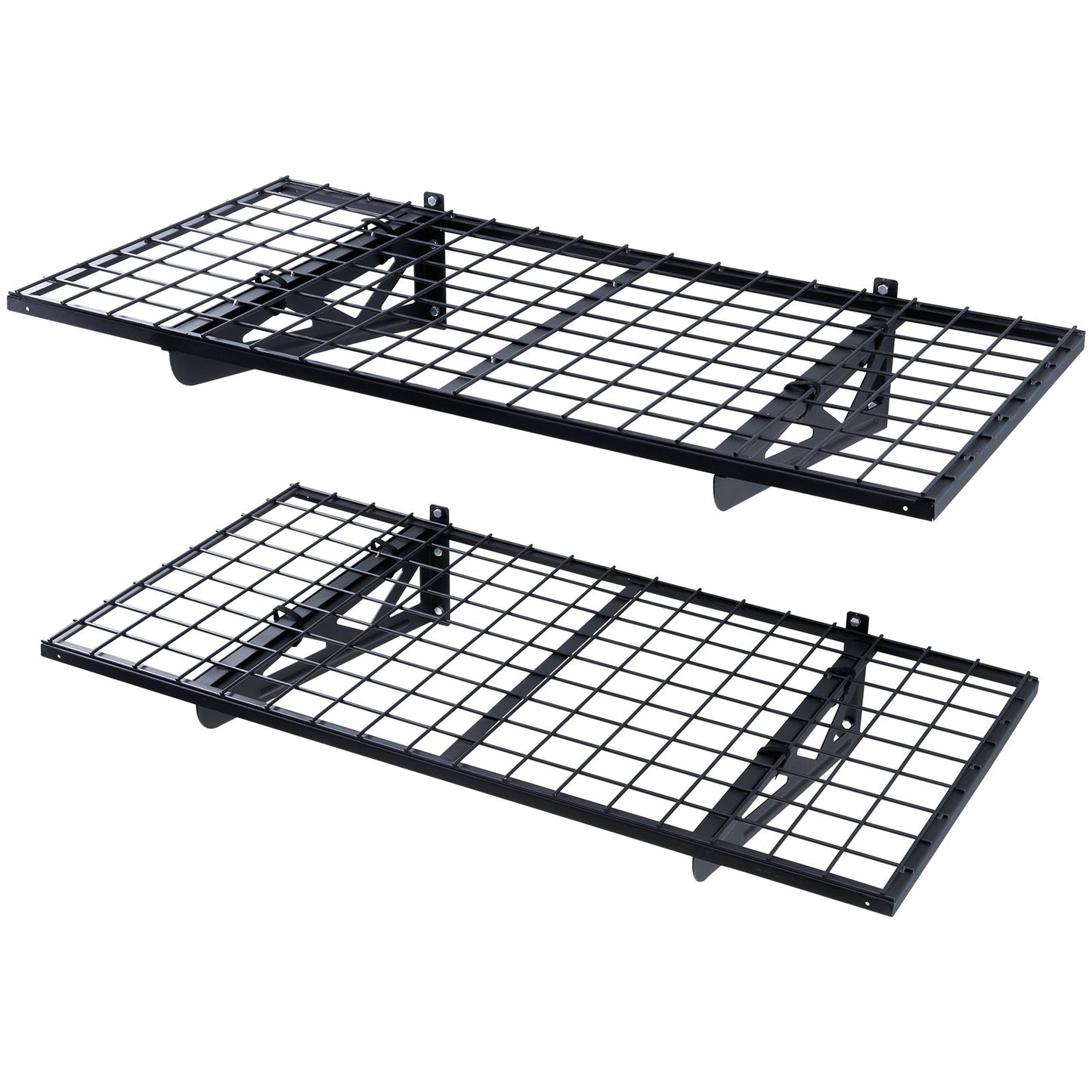 Garage Storage Shelving, 2 Pack, 122 x 61 cm Heavy Duty Garage Shelves Wall Mounted, 502 lbs Load V952-ZXCKGBDHSSC48G32SV0