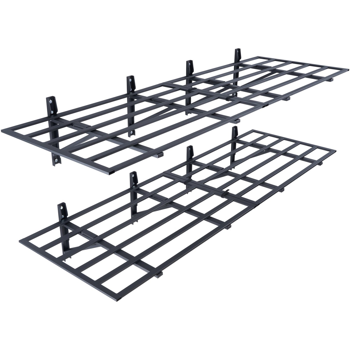 2PCS 72x24in Garage Storage Shelving Wall Mounted Heavy Duty Shelves Rack V952-ZXCKGBHSSCD72F9WLV0