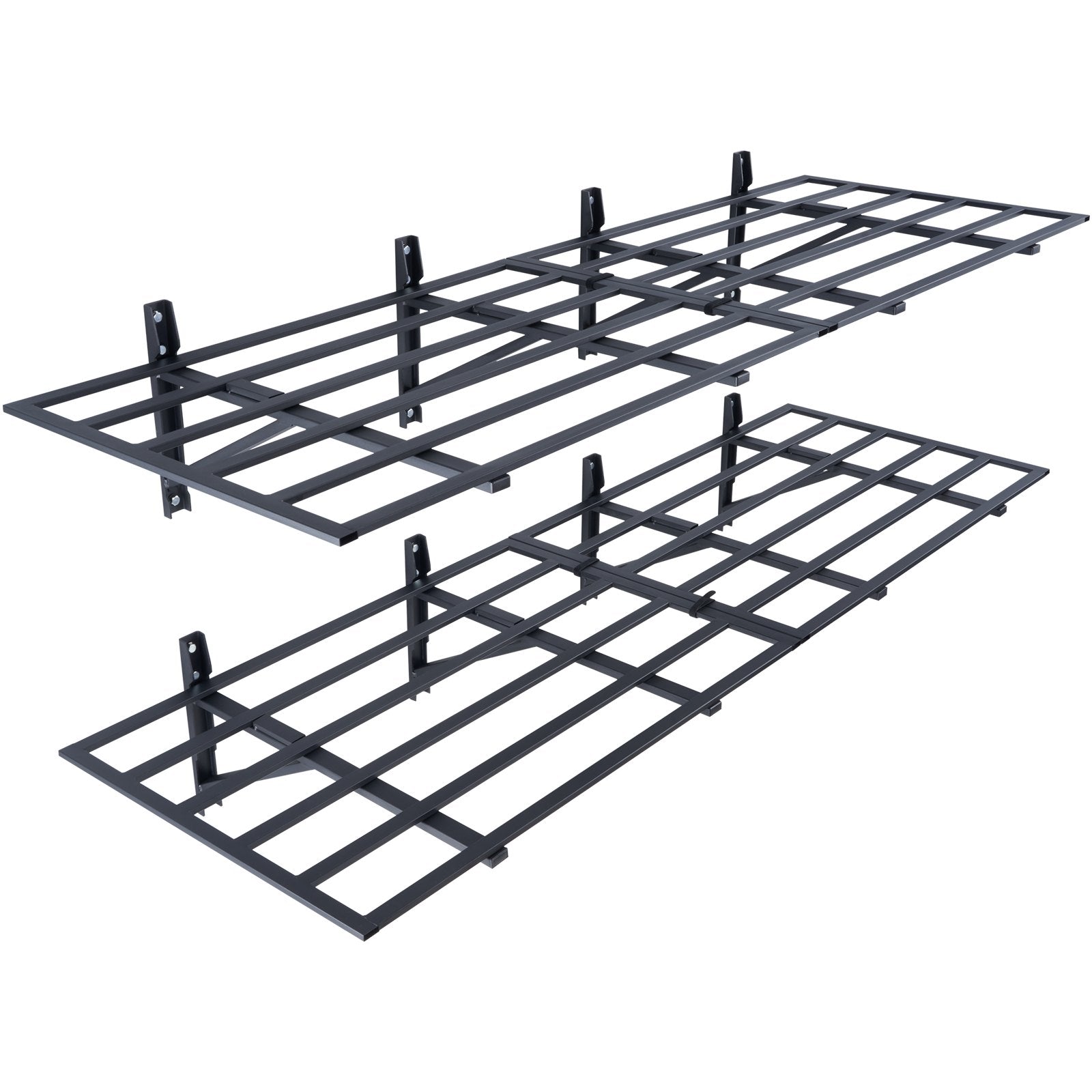 2PCS 72x24in Garage Storage Shelving Wall Mounted Heavy Duty Shelves Rack V952-ZXCKGBHSSCD72F9WLV0
