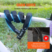 Bike Chain Lock, 3.94 Ft Combination Bicycle Chain Lock with 3 Keys, Heavy Duty Anti-Theft High Security Bike V952-ZXCLSYTSLS10CRJ8WV0