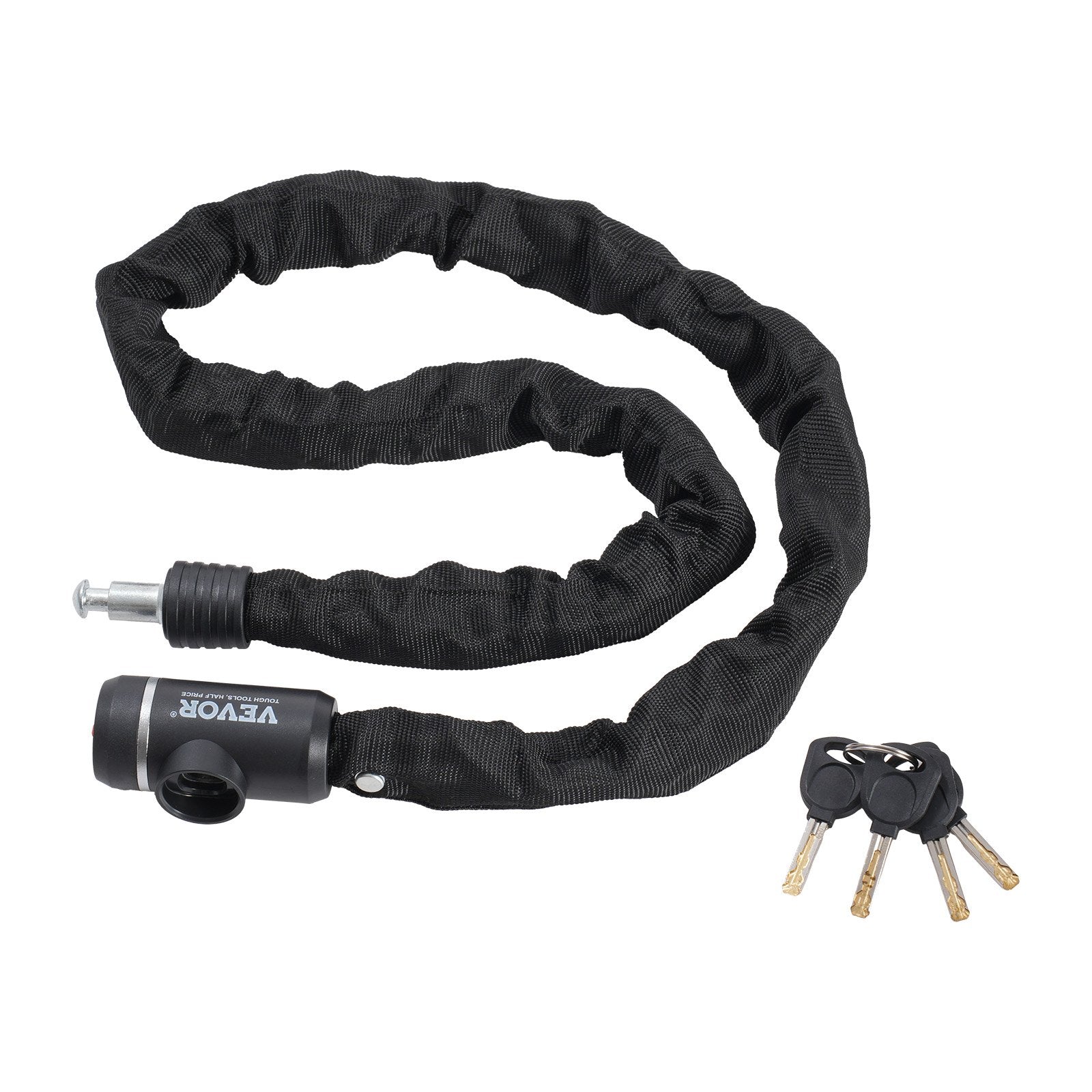 Bike Chain Lock, 3.94 Ft Combination Bicycle Chain Lock with 3 Keys, Heavy Duty Anti-Theft High Security Bike V952-ZXCLSYTSLS10CRJ8WV0