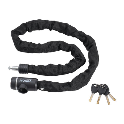 Bike Chain Lock, 3.94 Ft Combination Bicycle Chain Lock with 3 Keys, Heavy Duty Anti-Theft High Security Bike V952-ZXCLSYTSLS10CRJ8WV0