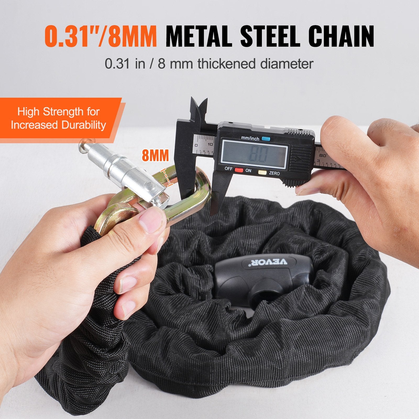 Bike Chain Lock, 3.94 Ft Combination Bicycle Chain Lock with 4 Keys, Heavy Duty Anti-Theft High Security Bike V952-ZXCLSYTSLS8MB6UPYV0