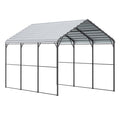 Heavy Duty Metal Carport, 10' x 15' Outdoor Carport with Galvanized Steel Frame & Roof, Car Tent Garage Shade V952-ZXCP10X15FT0DUG2BV0