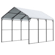 Heavy Duty Metal Carport, 10' x 15' Outdoor Carport with Galvanized Steel Frame & Roof, Car Tent Garage Shade V952-ZXCP10X15FT0DUG2BV0