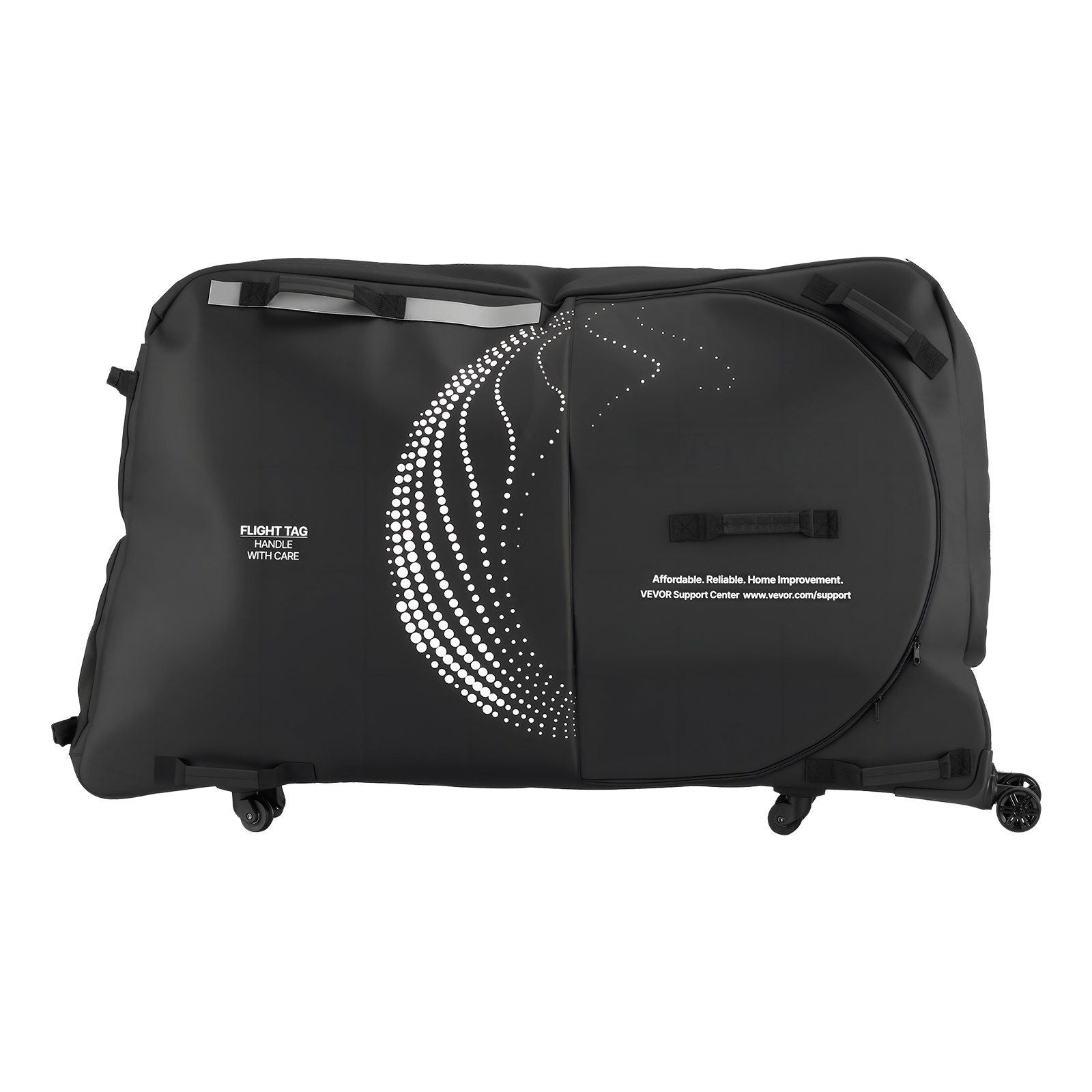 Bike Travel Bag, Transport Universal Bicycle Storage Case Bag with TSA Lock, Support Plates, Protection and V952-ZXCRBXLXTYZJ0PFA0001V0
