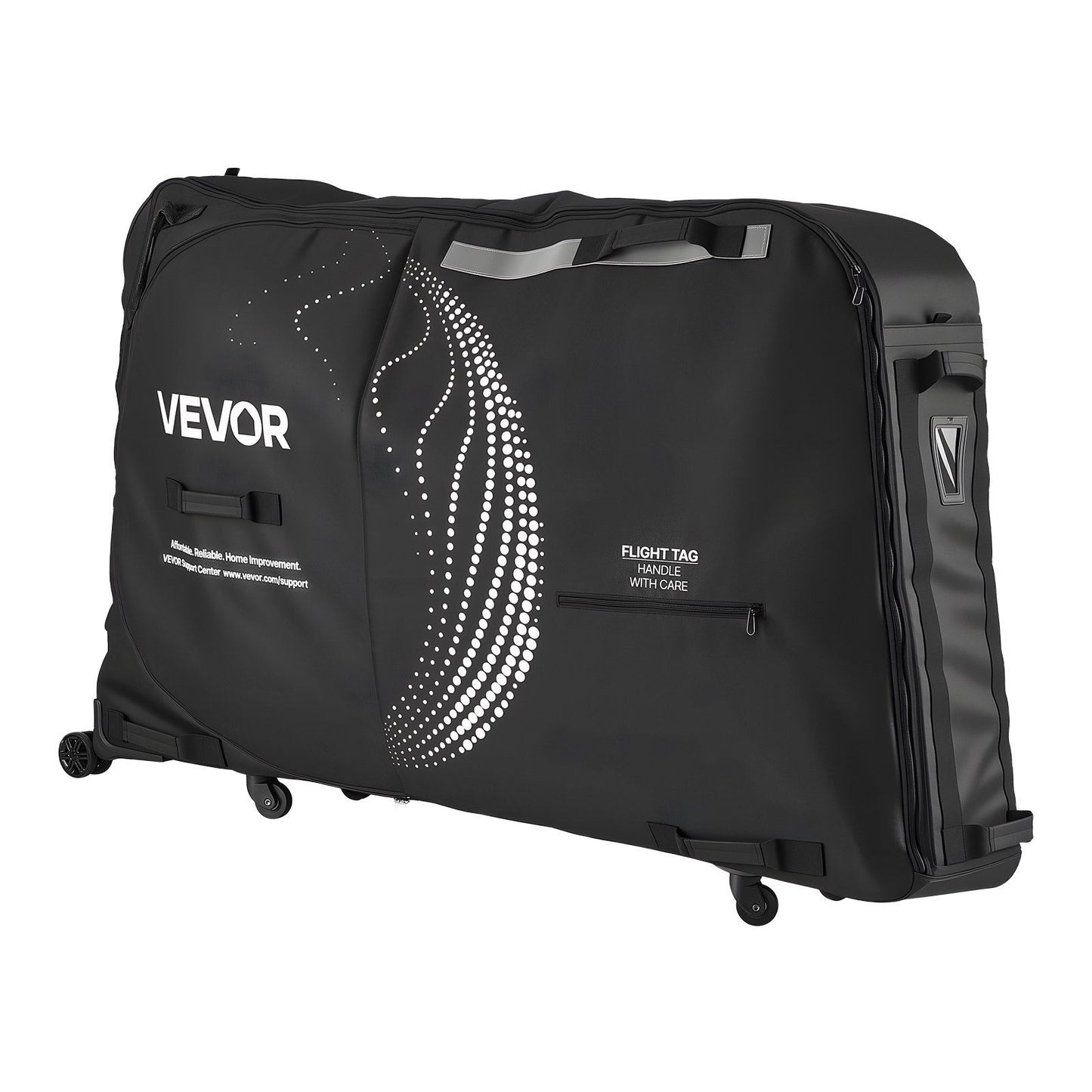 Bike Travel Bag, Transport Universal Bicycle Storage Case Bag with TSA Lock, Support Plates, Protection and V952-ZXCRBXLXTYZJ0PFA0001V0
