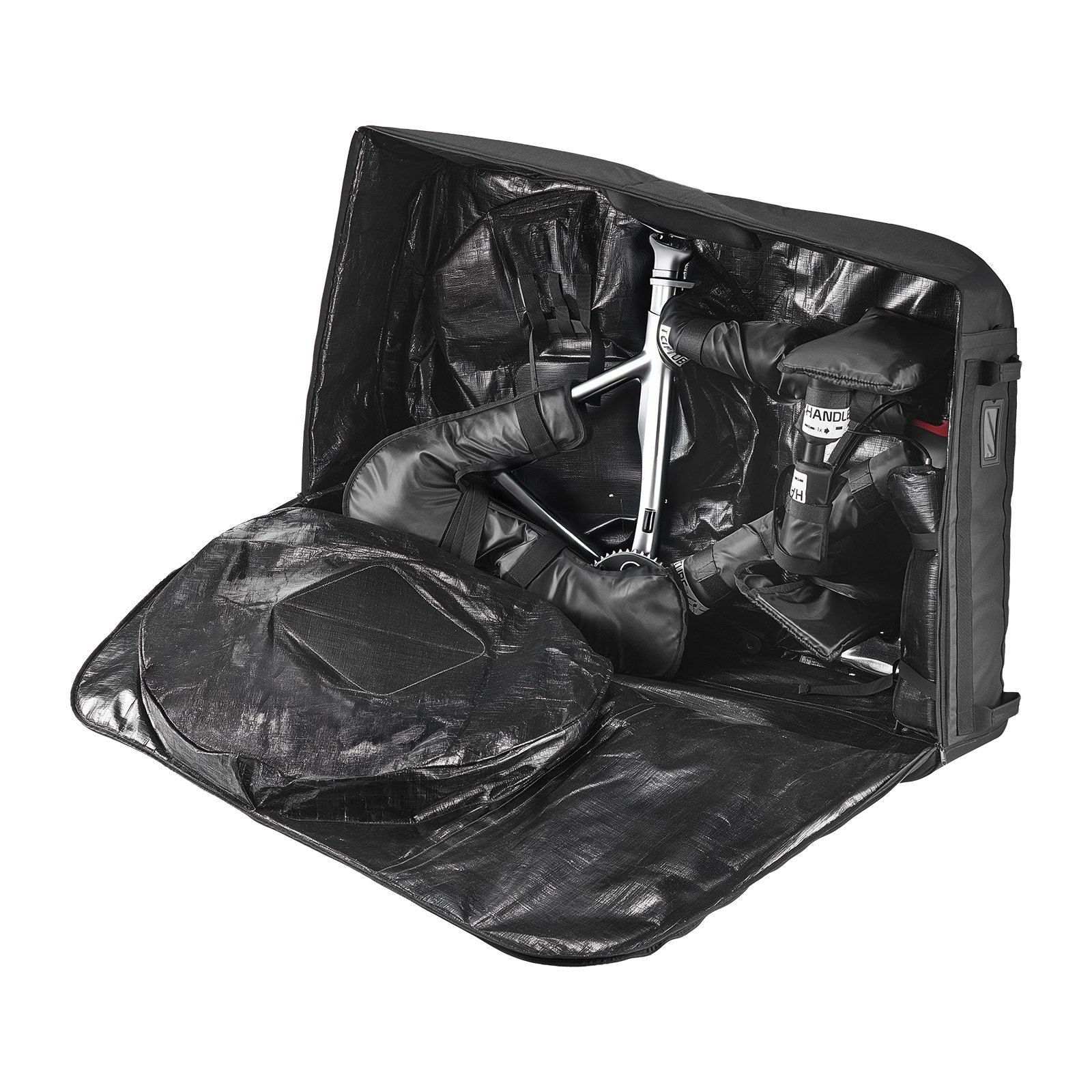 Bike Travel Bag, Transport Universal Bicycle Storage Case Bag with TSA Lock, Support Plates, Protection and V952-ZXCRBXLXTYZJ0PFA0001V0