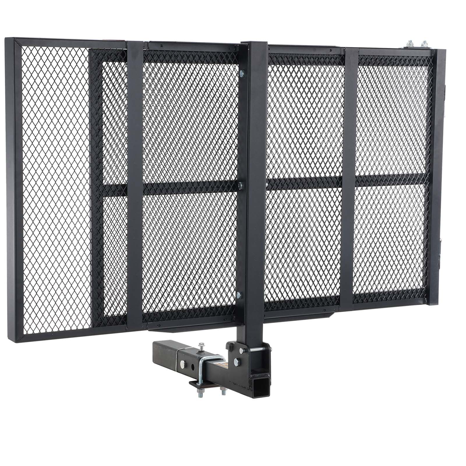 Hitch Mount Wheelchair Carrier 45.3" x 25.6", 500LBS Mobility Scooter Carrier with Folding Ramp, Iron Trailer V952-ZXCTSJTKZD50RIEAXV0