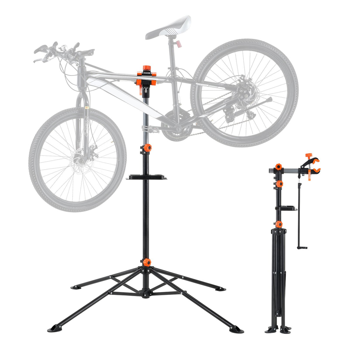 Bike Repair Stand, 80 lbs Heavy-duty Steel Bicycle Repair Stand, Adjustable Height Bike Maintenance Workstand V952-ZXCWXZJGZLDSC784IV0
