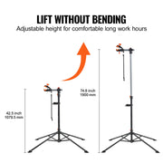 Bike Repair Stand, 80 lbs Heavy-duty Steel Bicycle Repair Stand, Adjustable Height Bike Maintenance Workstand V952-ZXCWXZJGZLDSC784IV0
