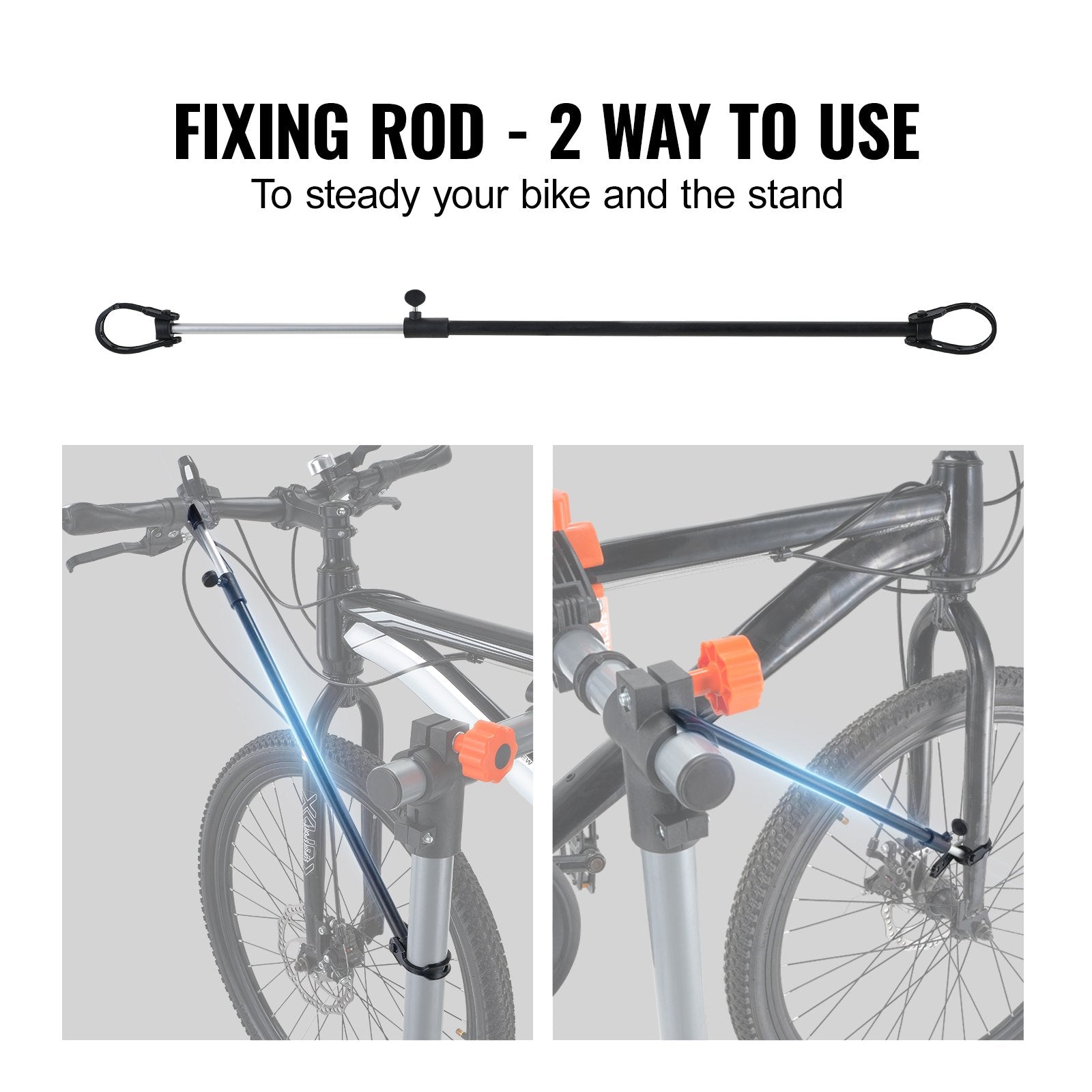 Bike Repair Stand, 80 lbs Heavy-duty Steel Bicycle Repair Stand, Adjustable Height Bike Maintenance Workstand V952-ZXCWXZJGZLDSC784IV0