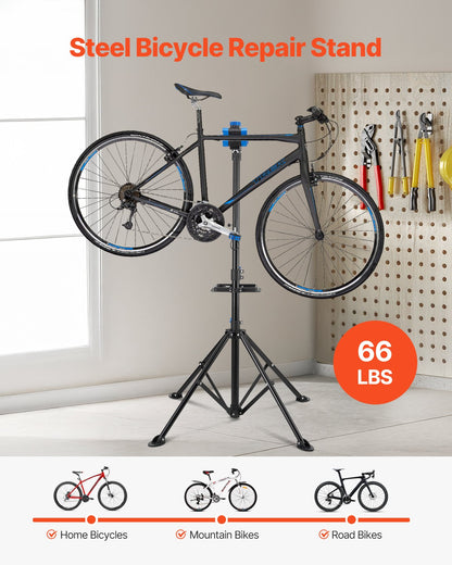 Bike Repair Stand, 29.9 kg Heavy-duty Bicycle Work Stand with 835-1440 mm Adjustable Height & Magnetic Tool V952-ZXCWXZJGZLDSWCEYJ001V0