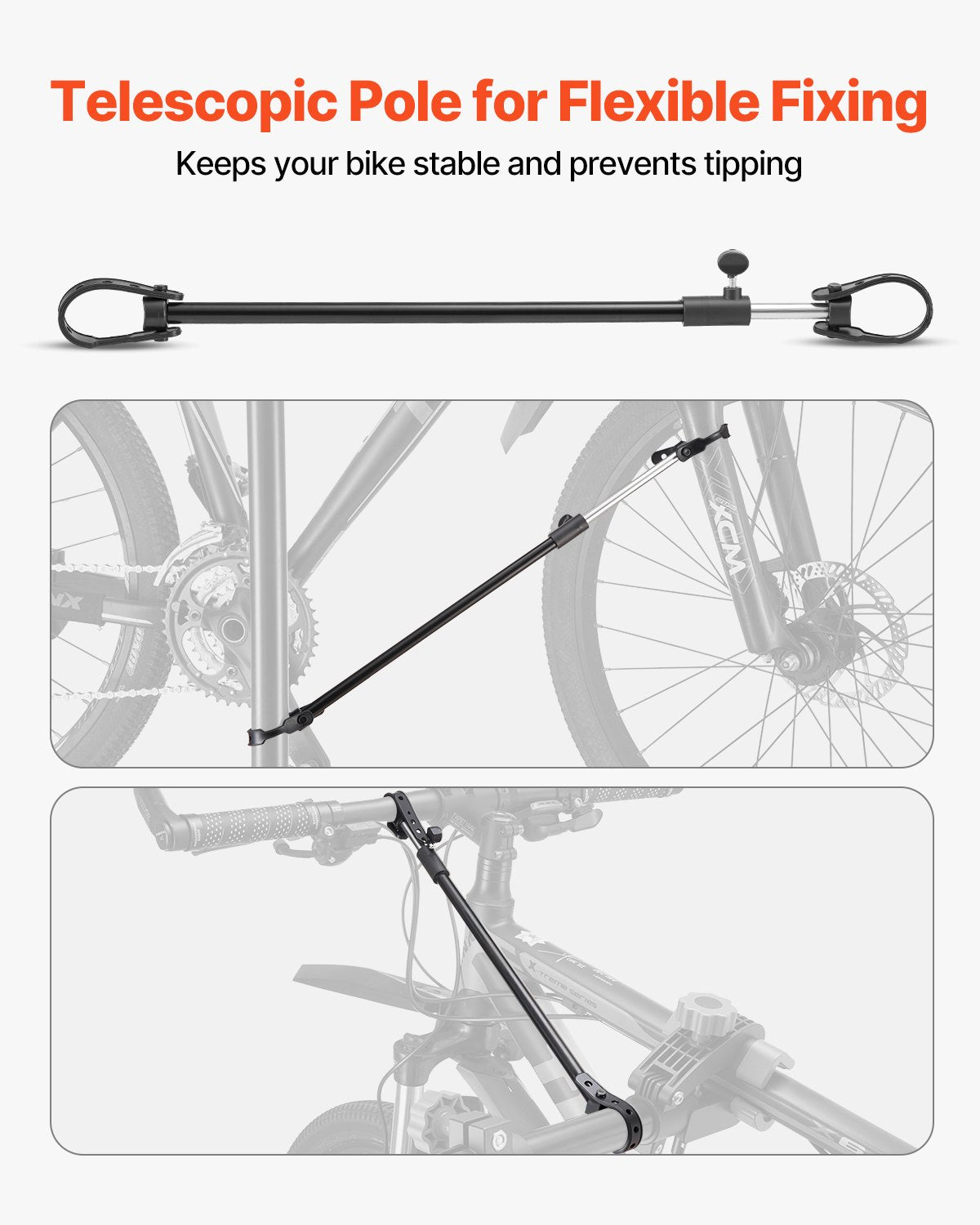 Bike Repair Stand, 29.9 kg Heavy-duty Bicycle Work Stand with 835-1440 mm Adjustable Height & Magnetic Tool V952-ZXCWXZJGZLDSWCEYJ001V0