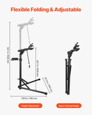 Bike Repair Stand, 38.56 kg Heavy-duty Bicycle Work Stand with 1035-1630 mm Adjustable Height & Magnetic Tool V952-ZXCWXZJLZLDSVUJRO001V0