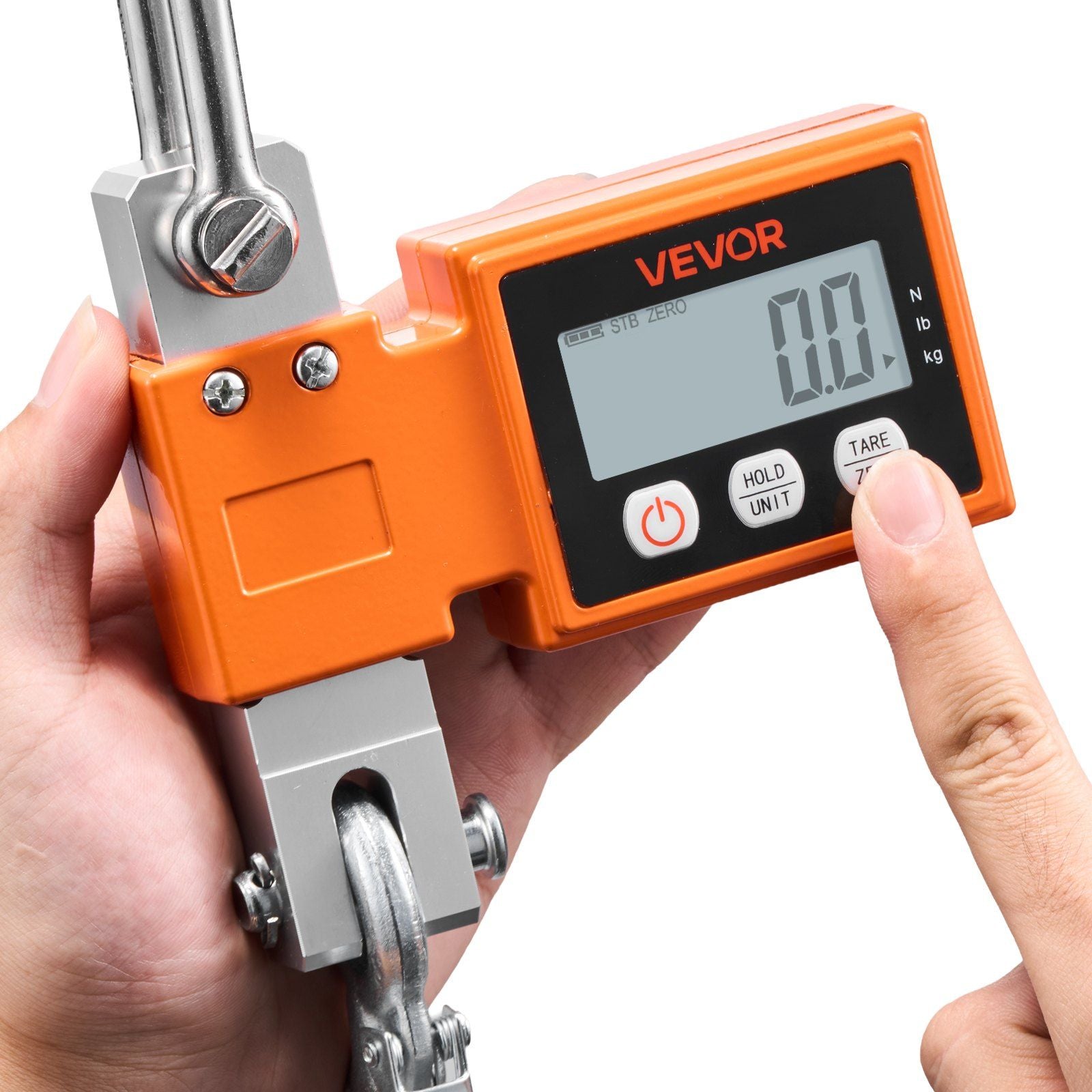 Digital Crane Scale, 1100 lbs/500 kg Max Capacity, Heavy Duty Industrial Hanging Scale with Cast Aluminum V952-ZXDCDZK100GY2HJJS001V9
