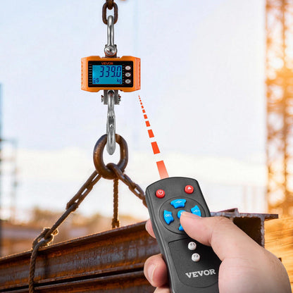 Digital Crane Scale, 4400 lbs/2000 kg Max Capacity, Heavy Duty Industrial Hanging Scale with Cast Aluminum V952-ZXDCDZK500GY8VDH7001V9