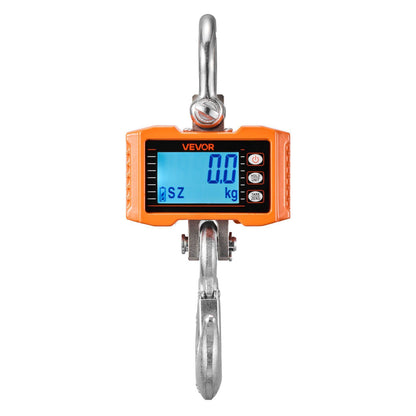 Digital Crane Scale, 4400 lbs/2000 kg Max Capacity, Heavy Duty Industrial Hanging Scale with Cast Aluminum V952-ZXDCDZK500GY8VDH7001V9