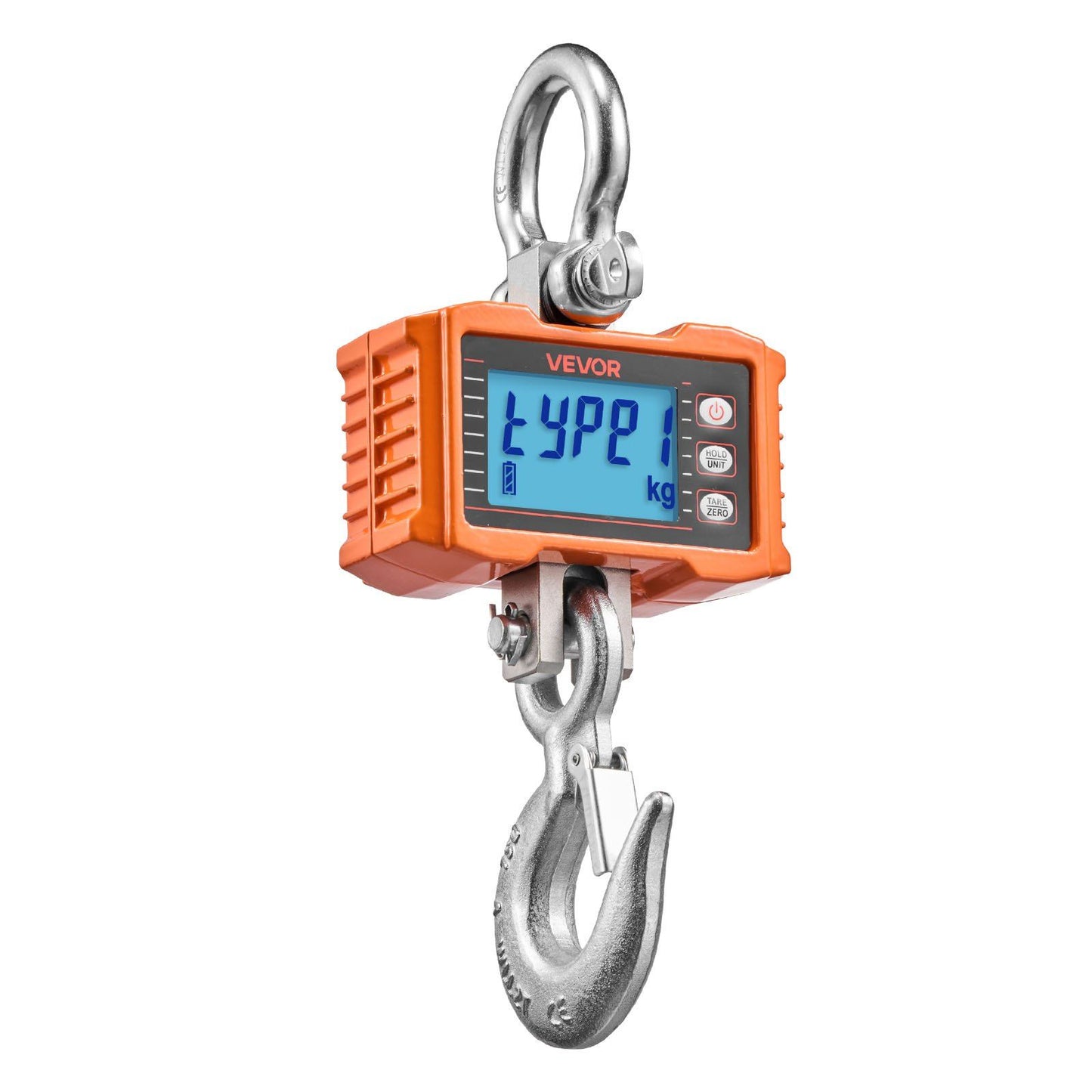 Digital Crane Scale, 4400 lbs/2000 kg Max Capacity, Heavy Duty Industrial Hanging Scale with Cast Aluminum V952-ZXDCDZK500GY8VDH7001V9