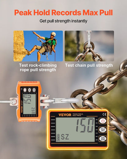Digital Crane Scale, 2200 lbs/1000 kg, Industrial Heavy Duty Hanging Scale with Remote Control, Cast Aluminum V952-ZXDCZX200GYZ1AI1NV9
