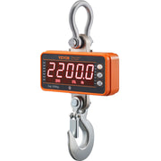 Digital Crane Scale, 2200 lbs/1000 kg, Industrial Heavy Duty Hanging Scale with Remote Control, Cast Aluminum V952-ZXDCZX200GYZ5IWZ1V9