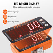 Digital Crane Scale, 2200 lbs/1000 kg, Industrial Heavy Duty Hanging Scale with Remote Control, Cast Aluminum V952-ZXDCZX200GYZ5IWZ1V9