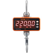 Digital Crane Scale, 2200 lbs/1000 kg, Industrial Heavy Duty Hanging Scale with Remote Control, Cast Aluminum V952-ZXDCZX200GYZ5IWZ1V9