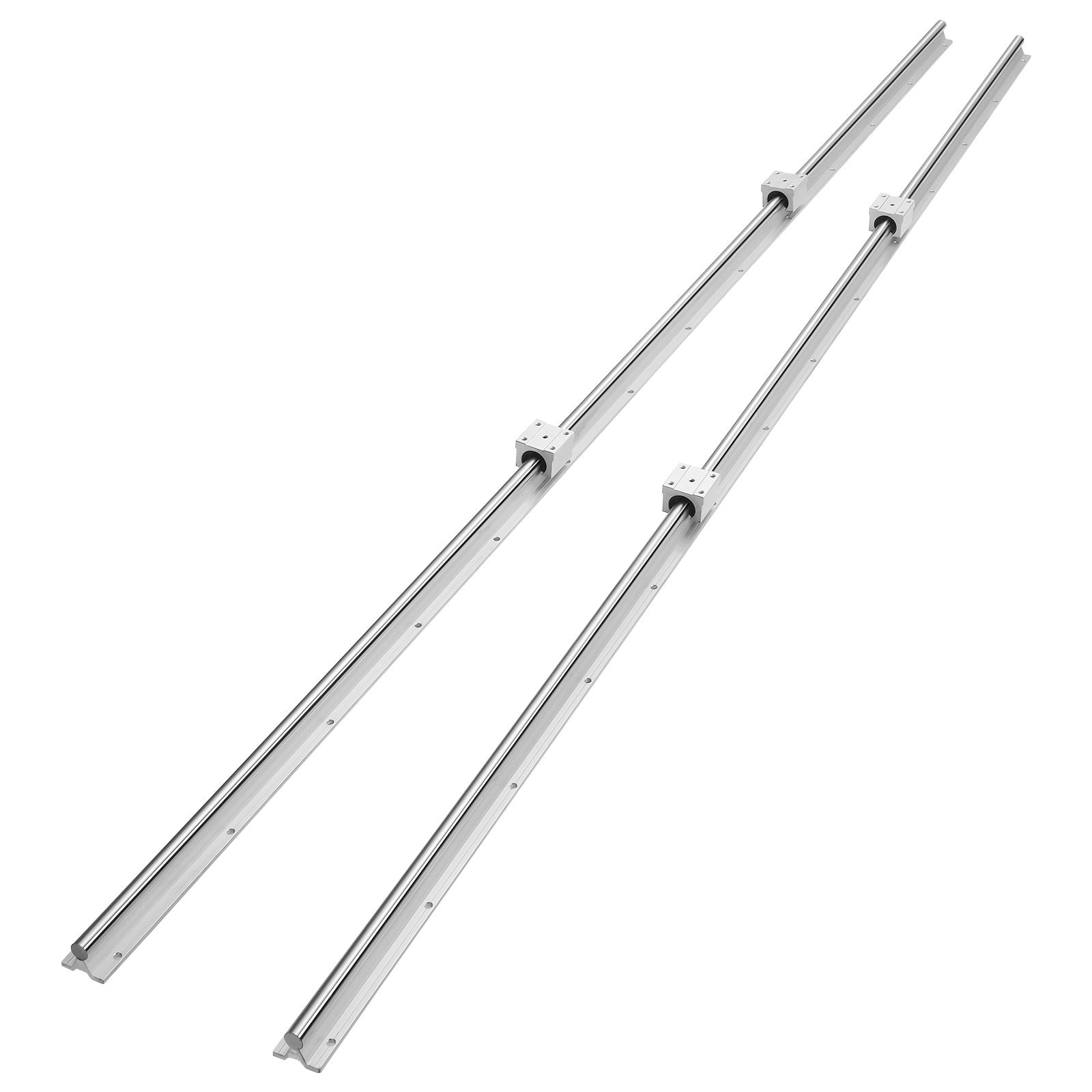 Linear Guide Rail Set, SBR16 2000mm, 2 PCS 78.7 in/2000 mm SBR16 Guide Rails and 4 PCS SBR16UU Slide Blocks, V952-ZXDGSBR16MM2011OMV0