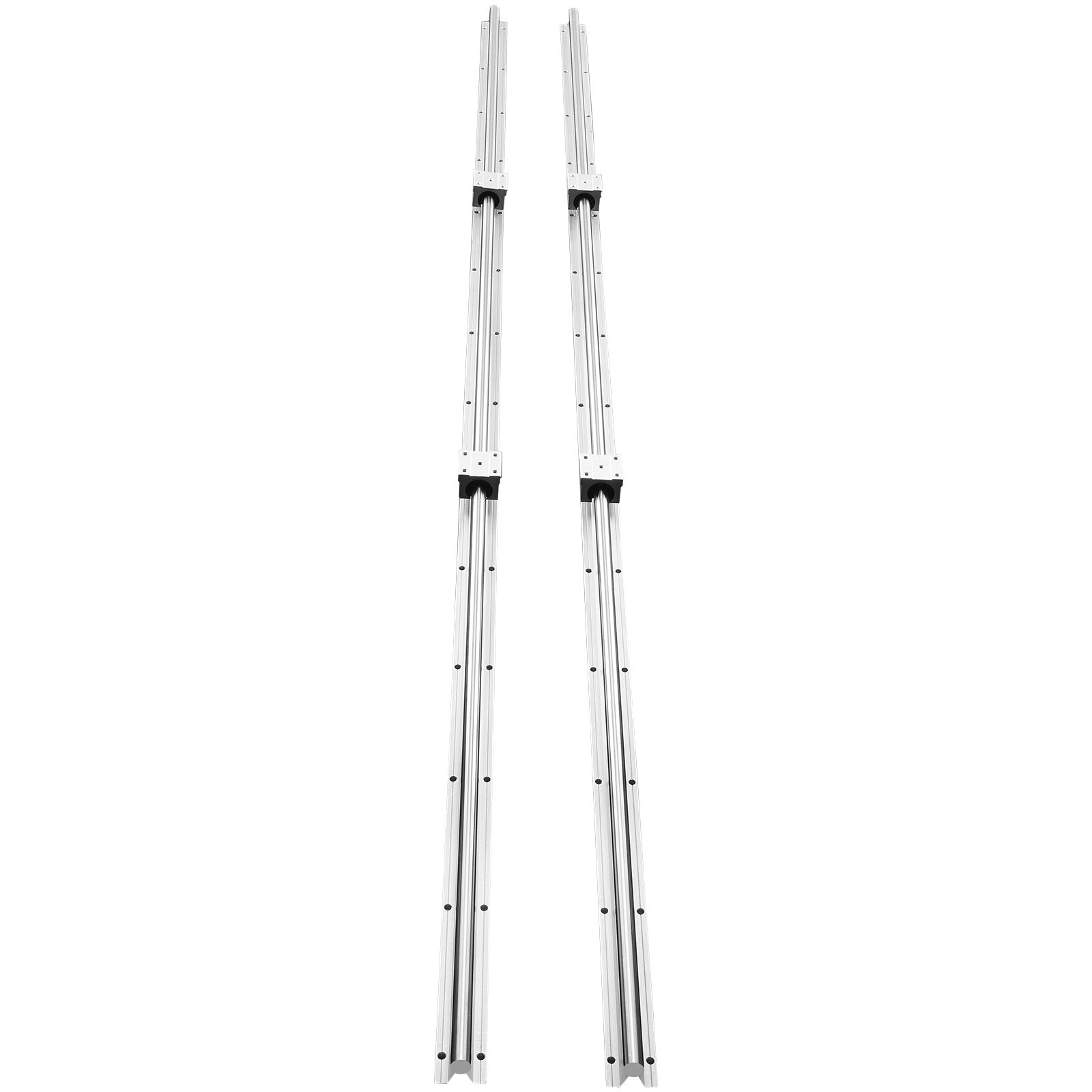 Linear Guide Rail Set, SBR16 2000mm, 2 PCS 78.7 in/2000 mm SBR16 Guide Rails and 4 PCS SBR16UU Slide Blocks, V952-ZXDGSBR16MM2011OMV0