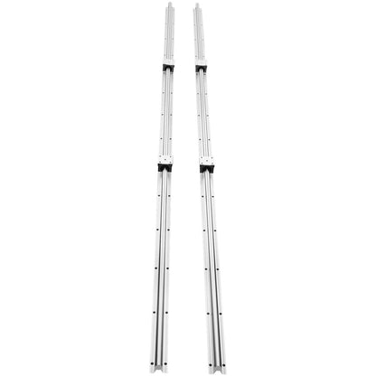 Linear Guide Rail Set, SBR16 2000mm, 2 PCS 78.7 in/2000 mm SBR16 Guide Rails and 4 PCS SBR16UU Slide Blocks, V952-ZXDGSBR16MM2011OMV0