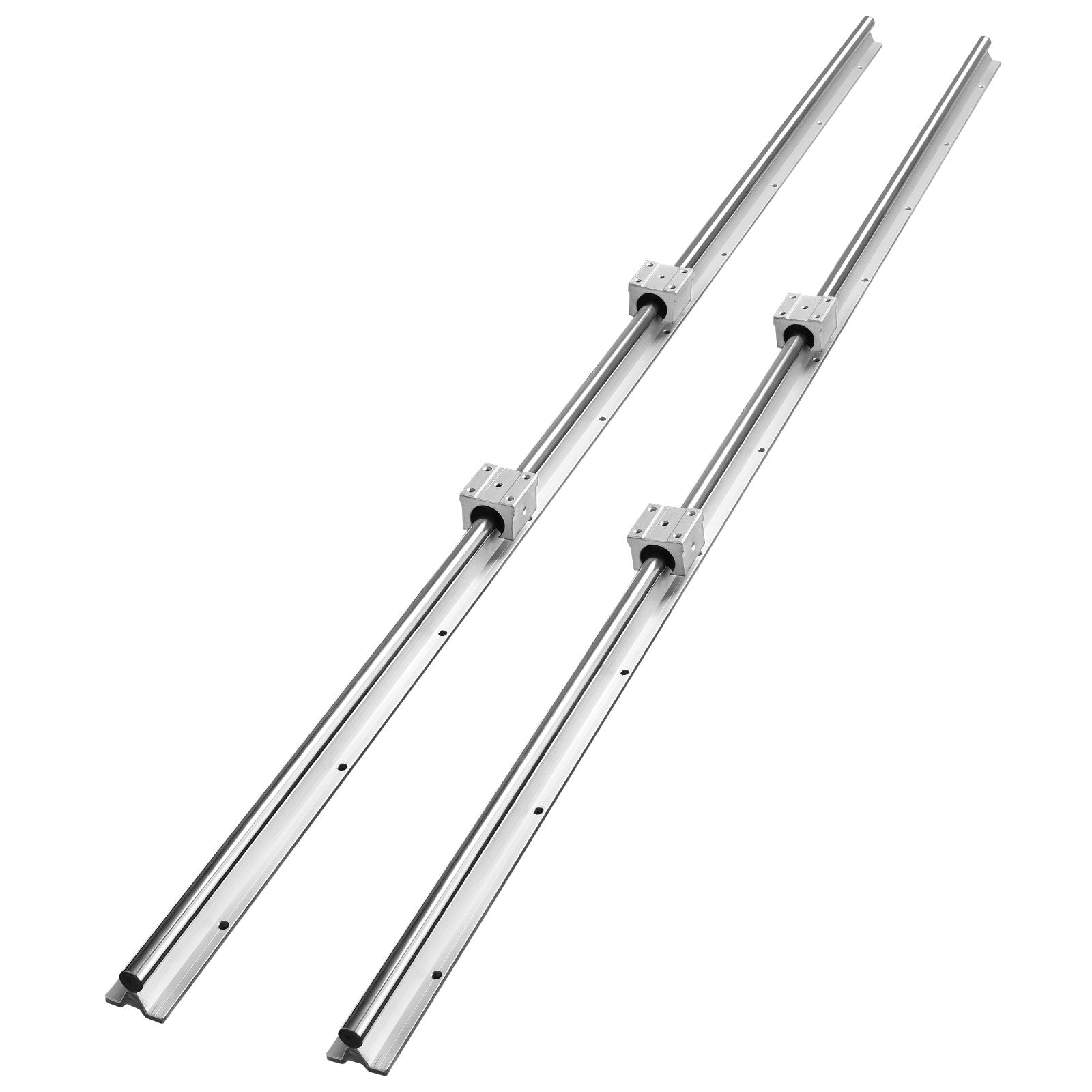 Linear Guide Rail Set, SBR20 1500mm, 2 PCS 59 in/1500 mm SBR20 Guide Rails and 4 PCS SBR20UU Slide Blocks, V952-ZXDGSBR20MM15WNLNV0