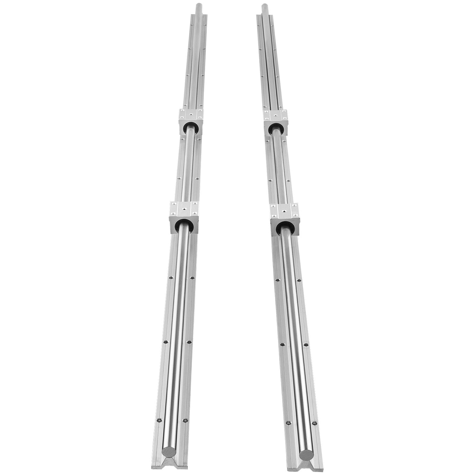Linear Guide Rail Set, SBR20 1500mm, 2 PCS 59 in/1500 mm SBR20 Guide Rails and 4 PCS SBR20UU Slide Blocks, V952-ZXDGSBR20MM15WNLNV0