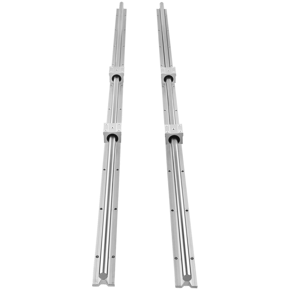Linear Guide Rail Set, SBR20 1500mm, 2 PCS 59 in/1500 mm SBR20 Guide Rails and 4 PCS SBR20UU Slide Blocks, V952-ZXDGSBR20MM15WNLNV0