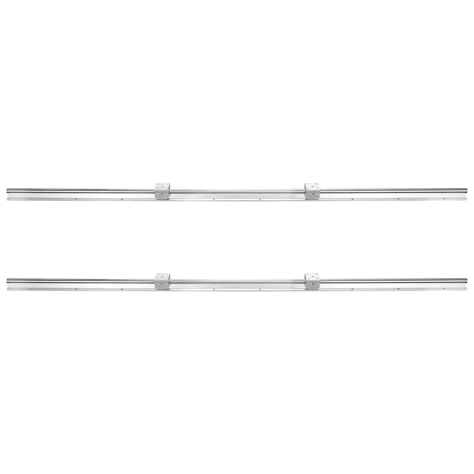 Linear Guide Rail Set, SBR20 1500mm, 2 PCS 59 in/1500 mm SBR20 Guide Rails and 4 PCS SBR20UU Slide Blocks, V952-ZXDGSBR20MM15WNLNV0