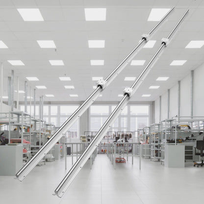 Linear Guide Rail Set, SBR20 1800mm, 2 PCS 70.9 in/1800 mm SBR20 Guide Rails and 4 PCS SBR20UU Slide Blocks, V952-ZXDGSBR20MM182EHIV0