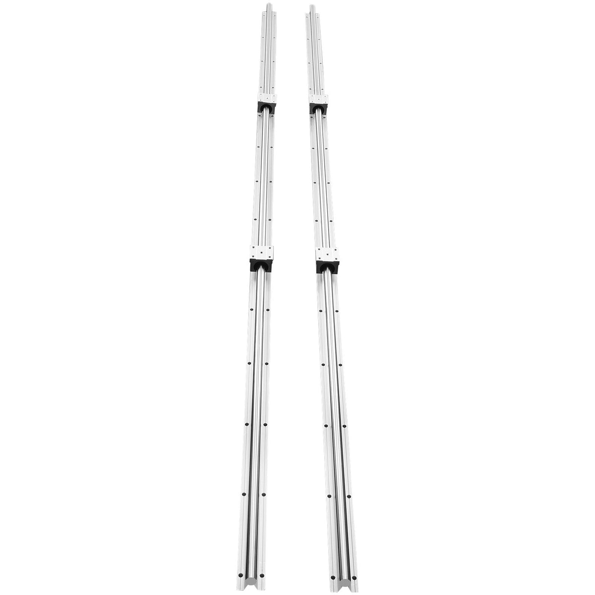 Linear Guide Rail Set, SBR20 2200mm, 2 PCS 86.6 in/2200 mm SBR20 Guide Rails and 4 PCS SBR20UU Slide Blocks, V952-ZXDGSBR20MM22VVOXV0