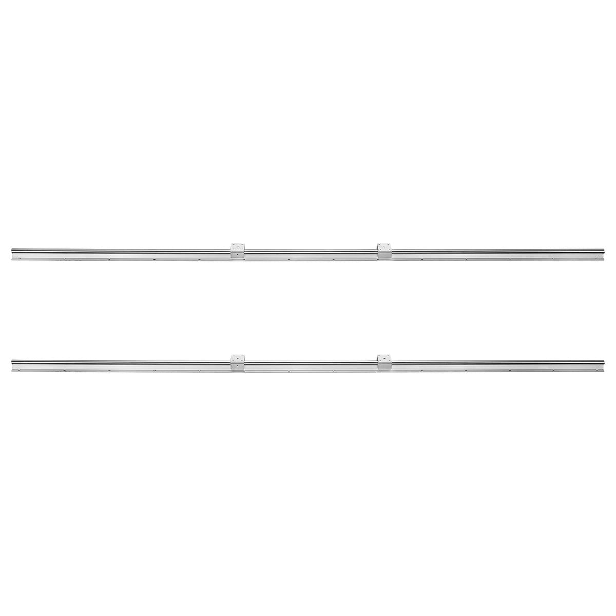 Linear Guide Rail Set, SBR20 2200mm, 2 PCS 86.6 in/2200 mm SBR20 Guide Rails and 4 PCS SBR20UU Slide Blocks, V952-ZXDGSBR20MM22VVOXV0